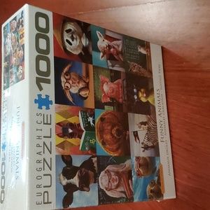 Eurographics 1000 Piece Puzzle FUNNY ANIMALS bunny sheep chick horse pig…
